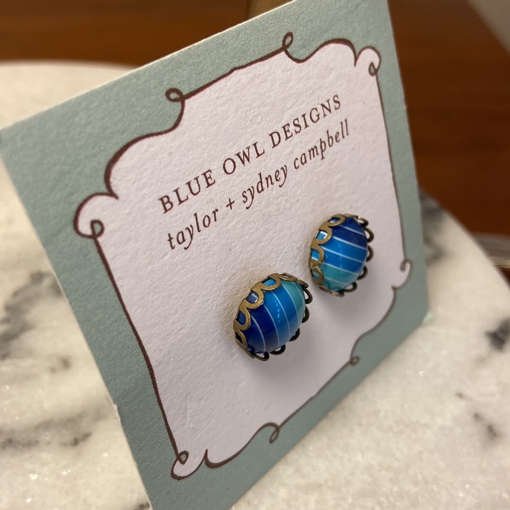 New Blue Owl Designs earrings